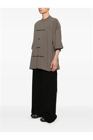 T-shirt in cotone color fango RICK OWENS DRKSHDW | DU01F4259RNEP73409